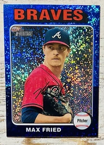 Max Fried 2024 Topps Heritage Blue Sparkle #268 - Foto 1 di 2