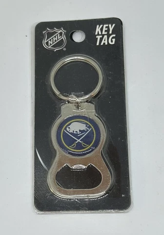 NEW Buffalo Sabres NHL Hockey Key Chain Ring Bottle Opener Cover