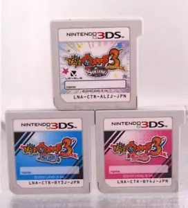 Yokai Watch 3 Sushi & Tempura & Sukiyaki Juego de 3 Cartuchos solo Nintendo 3DS - Imagen 1 de 1