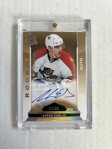 2014-15 THE CUP HOCKEY ROOKIE AUTO AARON EKBLAD 17/25 #179 - Picture 1 of 2