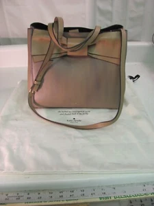 KATE SPADE Taupe Olive Drive Savannah Leather Tote - Picture 1 of 16