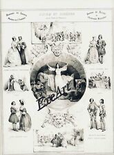 Victor Adam Frederic Soulie French Theatre Francaise Opera Gravure Rare c1845 x5