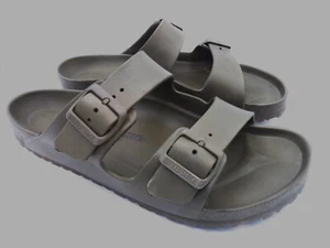 Birkenstock Arizona EVA Sandals Men's US 12 EU 45 Army Green Two Strap Slides - Picture 1 of 5