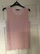 Laura Ashley Pink  Top Camisole T-shirt  Size 6