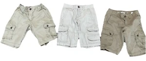Boys Urban Pipeline Khaki Tan Cargo Shorts Size 10 Adjustable Waist Lot 3 - Picture 1 of 8