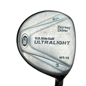 USKG Fairway Driver 3 21* Wood RH WT-15 Youth Graphite UL 54 US Kids Golf K-flex - Picture 1 of 13