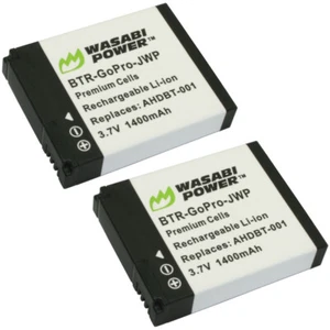 Wasabi Power Battery for GoPro HERO2, Original HD HERO 2010 (2-Pack) - Picture 1 of 1