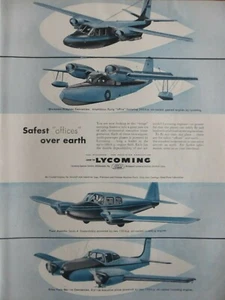 9/1953 PUB AVCO LYCOMING PIPER APACHE NAVION GRUMMAN WIDGEON ORIGINAL ANZEIGE - Bild 1 von 1