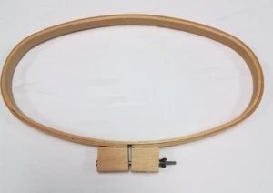 OVAL Wooden EMBROIDERY Loop HOOP 8" X 15” - Picture 1 of 3