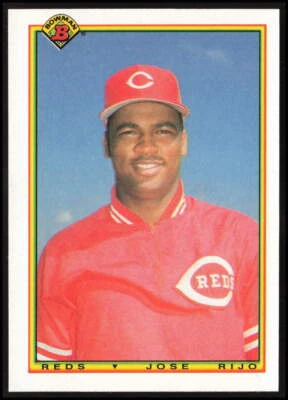 1990 Bowman #45 Jose Rijo Cincinnati Reds Baseball Card - Image 1 of 2