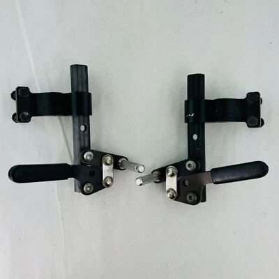 Par de cerraduras de rueda para silla de ruedas freno de mano tirón conjunto empuje izquierda derecha Foto 1 de 4