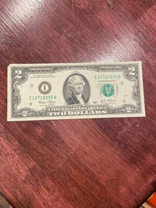 2003 $2 Two Dollar Bill US Note I1272255B - Picture 1 of 2