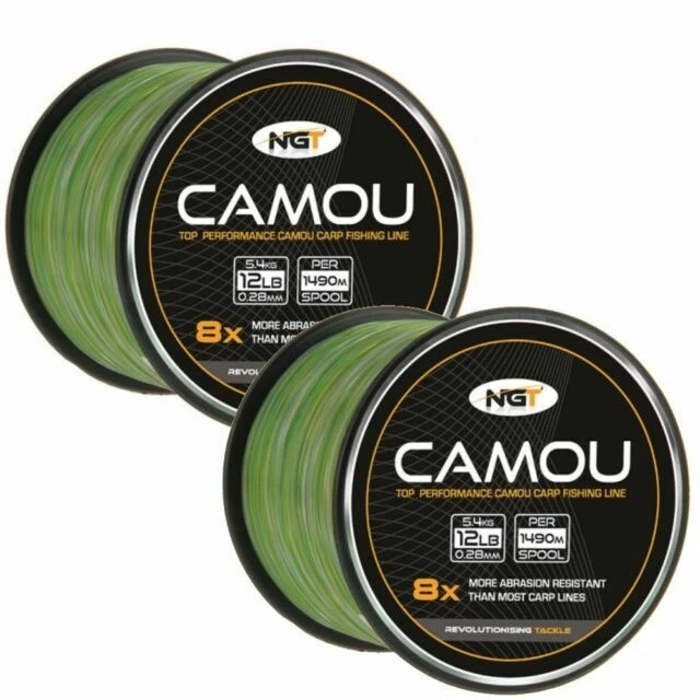 NGT Camo 5.4kg B/S 0.28mm Line - Green
