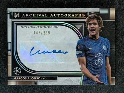 2021-22 Topps Museum UEFA MARCOS ALONSO 146/299 Auto SP Chelsea #AA-MA - Image 1 of 3