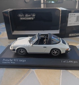 Minichamps 1/43 Porsche 911 targa 1977 white weiss 400061264 - Foto 1 di 8