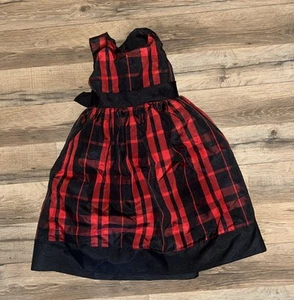 Marmellata Girls Black And Red Plaid Dress Size 4 - Picture 1 of 4