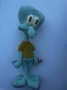 TY 2004 Original 9.5" Squidward Tentacles Beanie Baby Plush Toy - Afbeelding 1 van 11