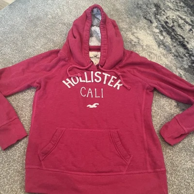 Sudadera con capucha grande con logotipo rosa HOLLISTER CALI Foto 1 de 4