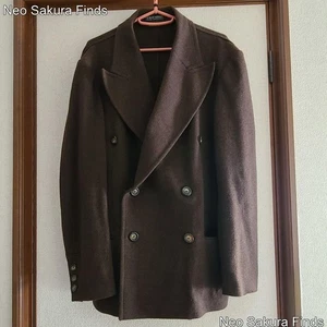 Giorgio Armani Zweireiher Sakko Herren 48 Braun Blouson Top - Bild 1 von 4