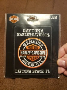 Chaleco bordado Harley Davidson parche coser en Daytona Beach Florida motocicleta - Imagen 1 de 17