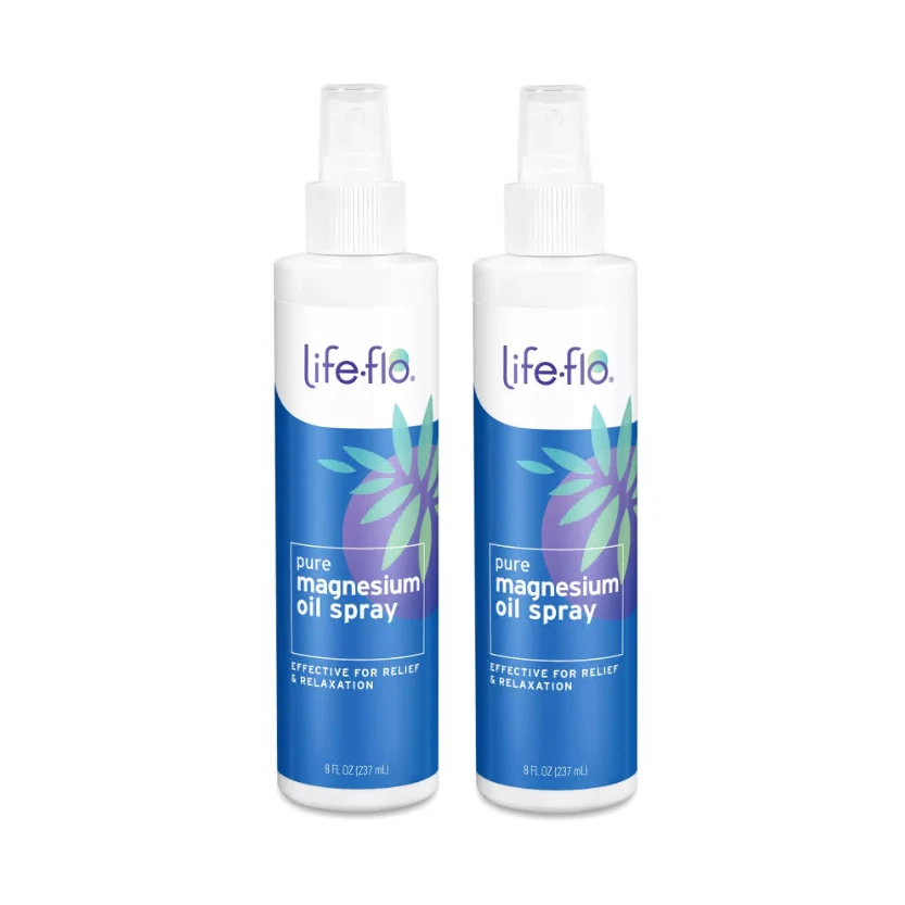 Life-flo, aceite de magnesio puro para la salud articular y muscular spray de 8 oz (paquete de 2) Foto 1 de 1
