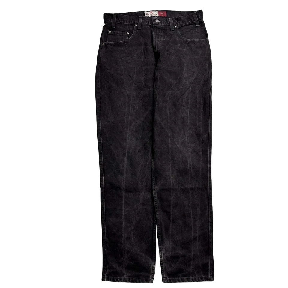 Levis 545 Jeans W34 L32 Mens Black Relaxed Tapered Vintage Made In USA - Image 1 of 4