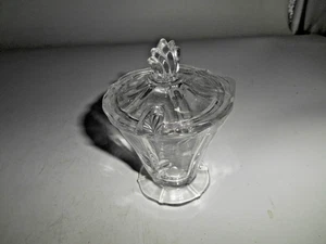 Maceta de cristal mostaza de 3,75" con patrón barroco Fostoria realmente linda - Imagen 1 de 7