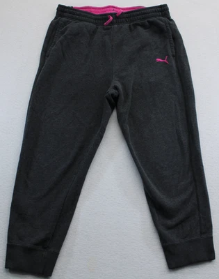 Pantalones deportivos Puma Jogger M gris medio rosa logotipo cordón cintura elástica Foto 1 de 4