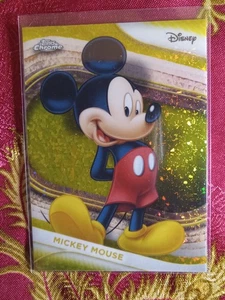 Mickey Mouse 2025 Topps Chrome DISNEY YELLOW MINI DIAMOND PARALLEL #1 card - Picture 1 of 1