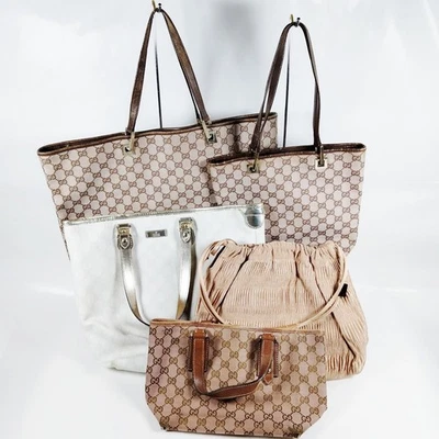 NO TARIFF Gucci  Hand Bag Tote Bag 5 set Pink PVC 4801714 - Image 1 of 4