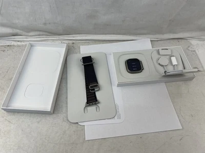 Apple Watch Ultra 2 49mm Titanium GPS + Cellular w/ Indigo Alpine Loop Large - Image 1 of 4