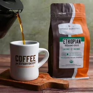 Organic Ethiopian Sidamo Guji | Whole Bean Coffee | Fresh Roasted Coffee - Picture 1 of 10