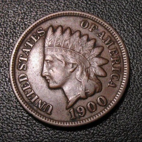 OLD US COINS 1900 INDIAN HEAD CENT PENNY BEAUTY Cover