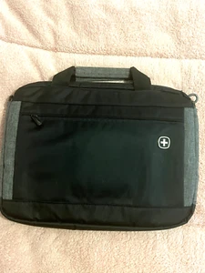 Swiss Gear Wenger 16” Laptop Bag Black Grey Shoulder Strap Unused Stylish - Afbeelding 1 van 12