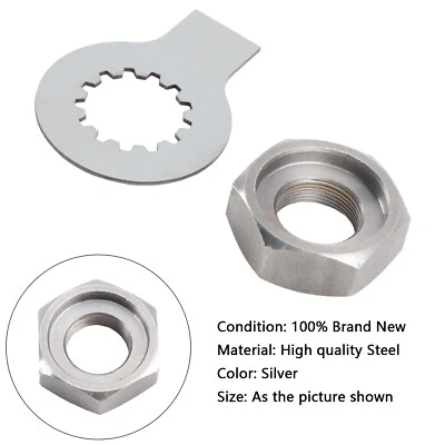 Kit de lengüeta de bloqueo de tuerca de piñón delantero para YAMAHA R6 YZF 600 1000 TDM 850 V01 Foto 1 de 4