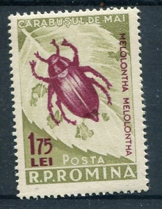 Romania 1956 1.75 Lei Pest Insects,Colorado Beetle,reddish brown color error MNH - Picture 1 of 2