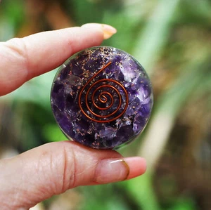 Amethyst Orgone Tower Buster 1.75" EMF Protection Energy Generator - Picture 1 of 12