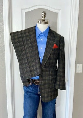 Hardy Aimes London Suit Mens Size 40R 2 Button Sport Coat Pants 34 Germany - Image 1 of 4