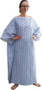 Vestido de hospital 10XL con corbata espalda bariátrico de gran tamaño vestido de hospital - Imagen 1 de 2