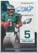 2022 SCORE DONOVAN MCNABB FRANCHISE NUMBERS AUTO AUTOGRAPH ON-CARD FN-DM
