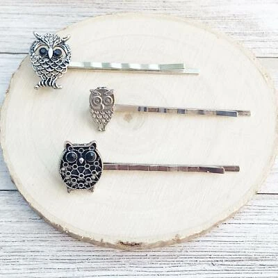 Broche de cabelo coruja, broche bobo boho, broche bobby feminino, broche bobby decorativo, cabelo feminino - Imagem 1 de 4