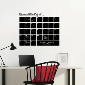 Tafelfolie Monatsplaner, Kalender, Wandsticker, Wandaufkleber, Wanddekoration - Bild 1 von 7