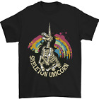 Skeleton Unicorn Skull Heavy Metal Rock Mens T-Shirt 100% Cotton