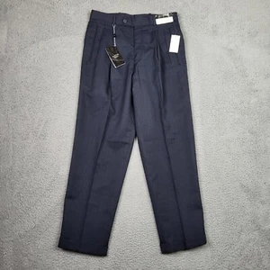 AUSTIN GREY Blue Over Plaid Men's Pleated Dress Pants Size 32x30 - Picture 1 of 9
