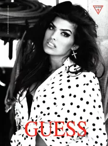 1991 Guess Jeans Ellen von Unwerth Shana Zadrick cowgirl 1-page MAGAZINE AD - Picture 1 of 1