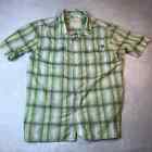 Prana Men's Xl Short Sleeve Pearl Button Plaid Shirt