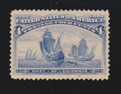 US 233 4c Columbian Exposition Mint VF-XF OG NH SCV $140 - Image 1 of 2
