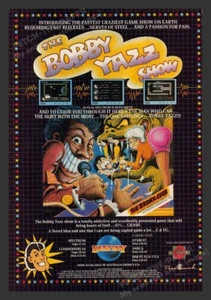 1988 U.K. Exclusive The Bobby Yazz Show Video Game Print Advertisement - Picture 1 of 1