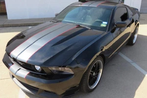 8" Twin 2 color Rally Racing Stripe Graphics Stripes Set FIT 1999 - 2014 Mustang - Picture 1 of 5