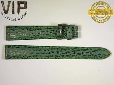 NEW OEM Authentic Zenith strap 14 mm Genuine Elasmobranch green color VERY RARE - Image 1 of 2